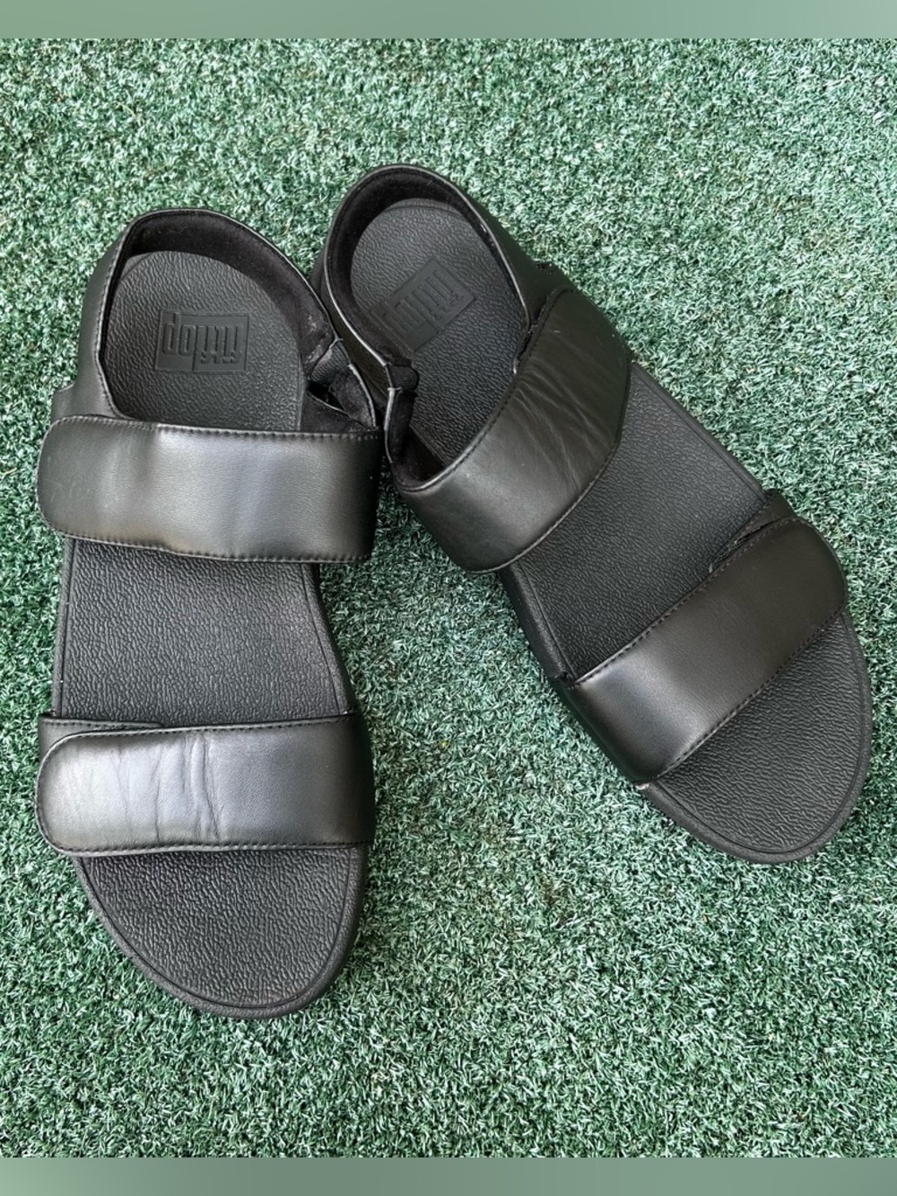 Fitflop Lulu Adjustable Leather Sandal Black 8 - Picture 11 of 13